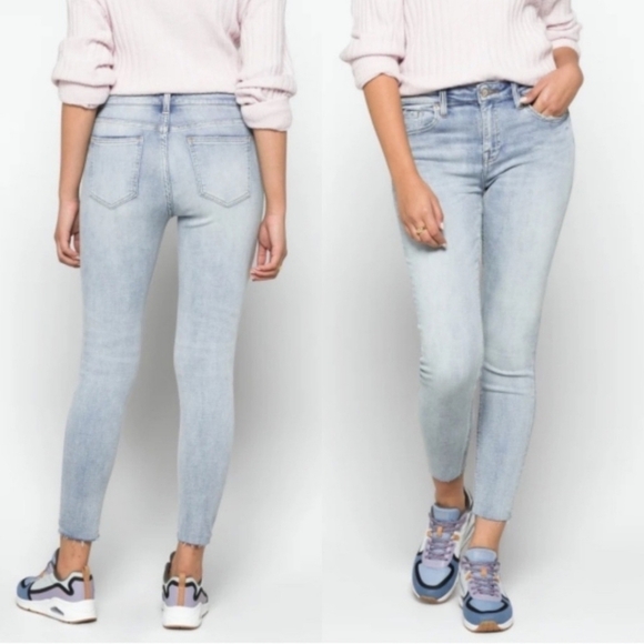 Pistola Distressed Raw Hem Skinny Jeans - Picture 1 of 5